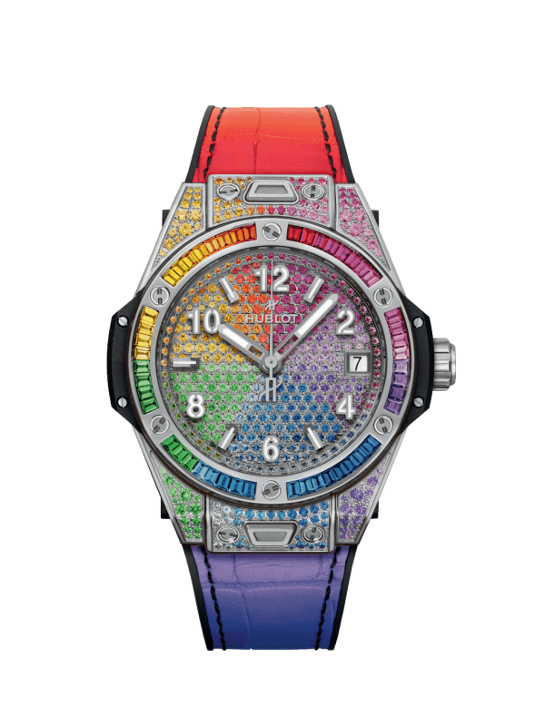 HUBLOT BIG BANG ONE CLICK STEEL RAINBOW