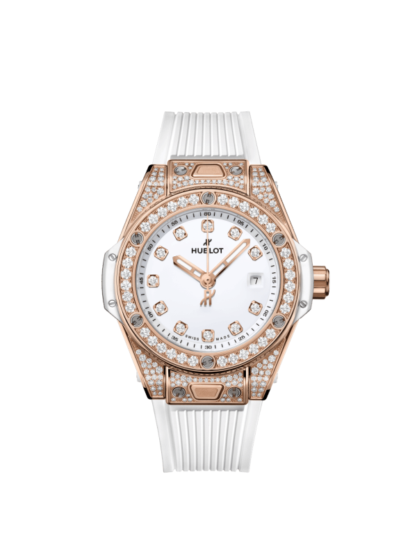 HUBLOT BIG BANG ONE CLICK KING GOLD WHITE PAVÉ