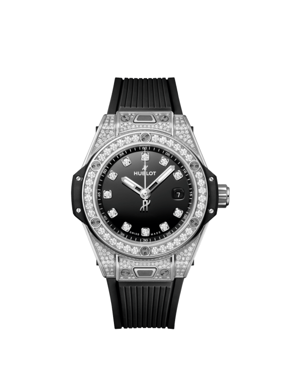 HUBLOT BIG BANG ONE CLICK STEEL PAVÉ