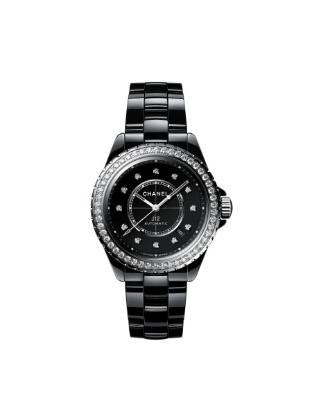 J12 Diamond Bezel Calibre 12.1腕錶，38毫米 編號 H6526